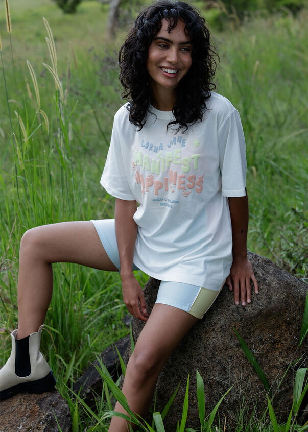 Manifest Happiness Transdry Relaxed Tee