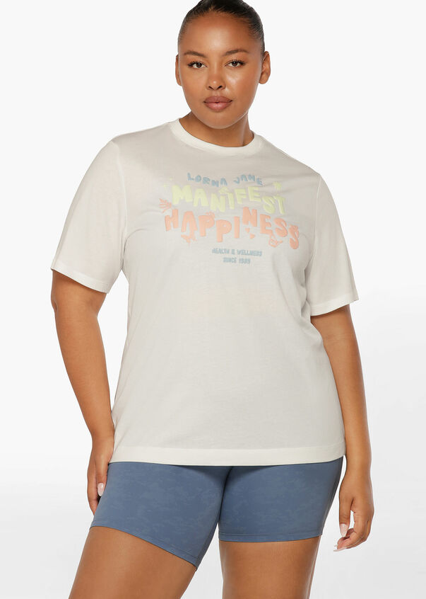 Manifest Happiness Transdry Relaxed Tee